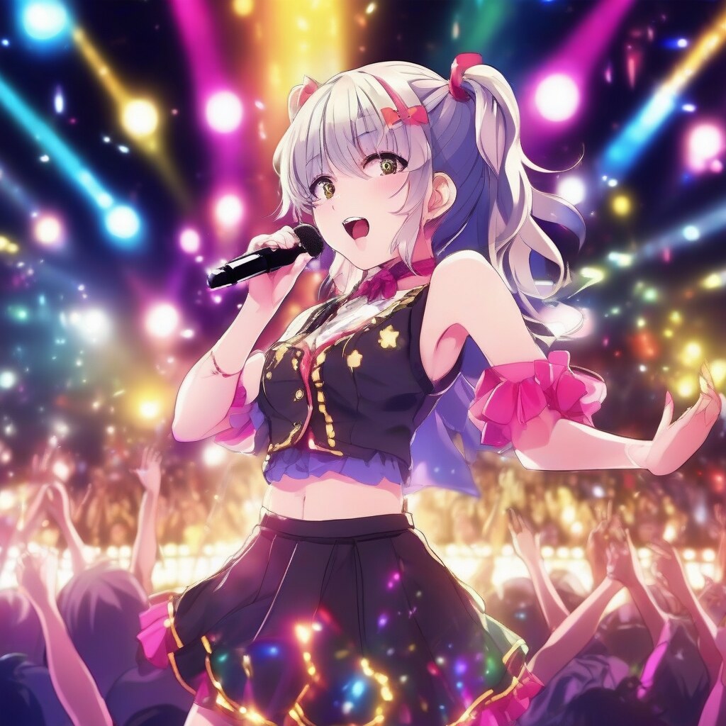 Anime idol concert performance