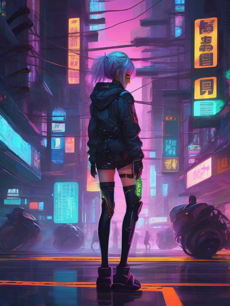 AI-generated anime image