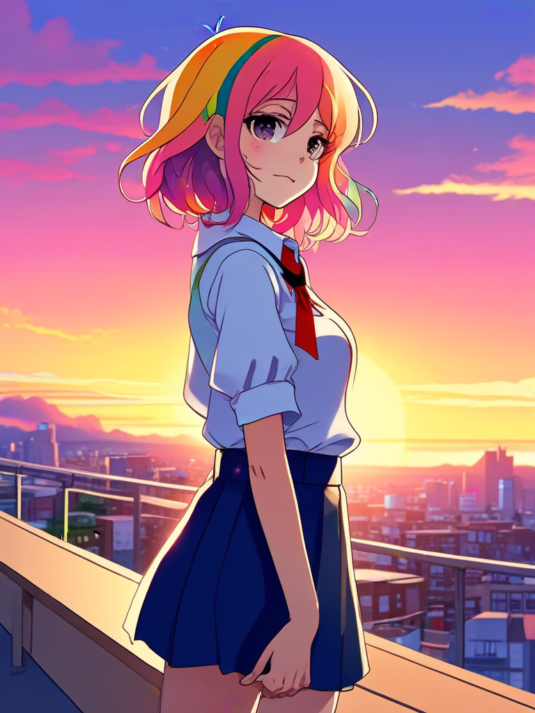 AI-generated anime image