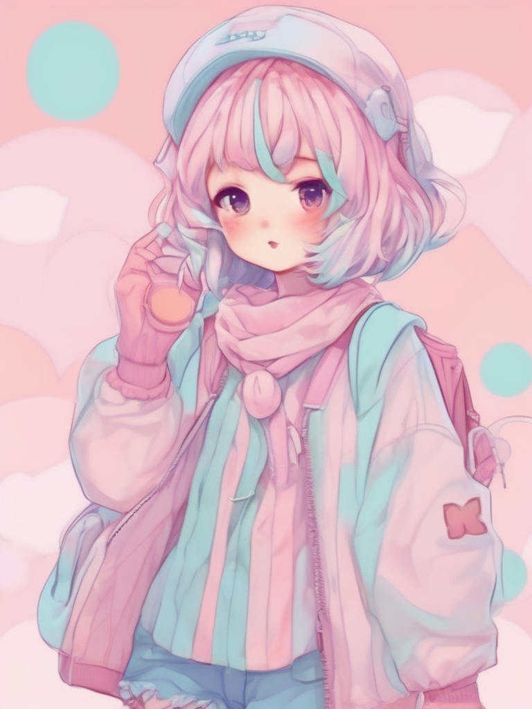 AI-generated anime image