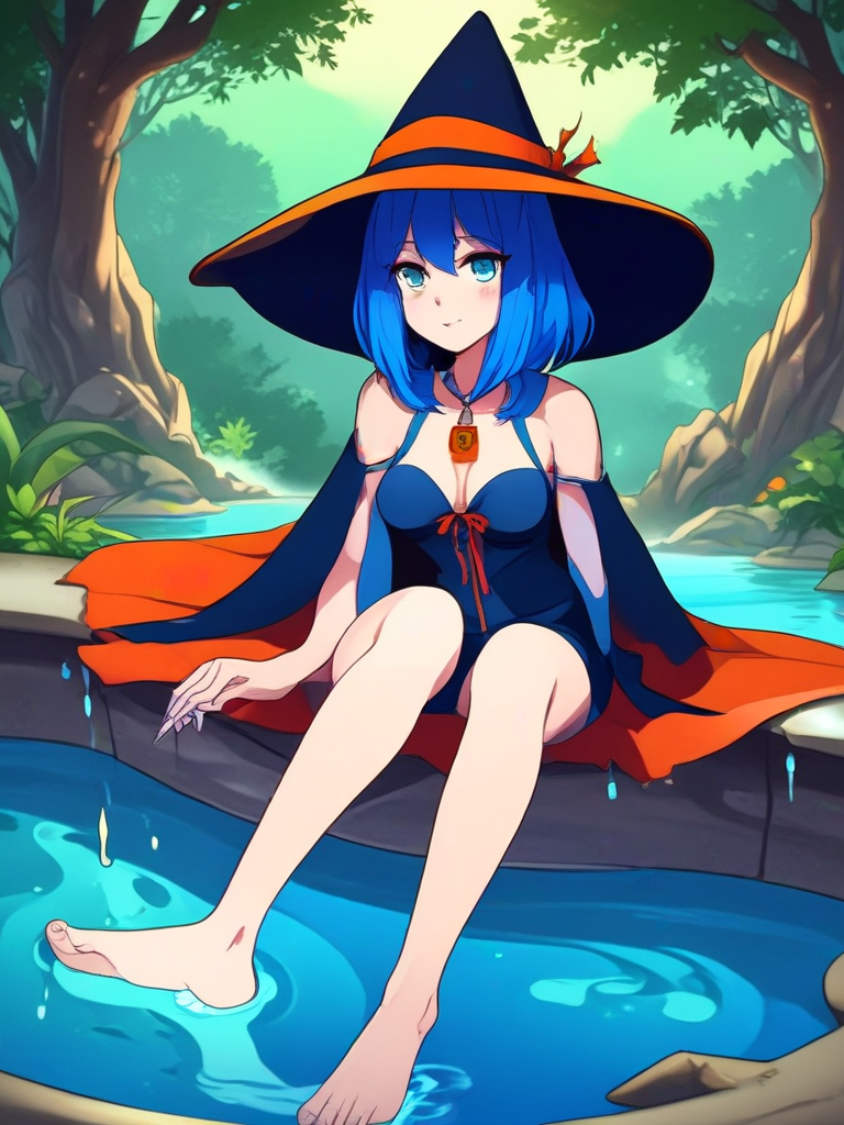 AI-generated anime image