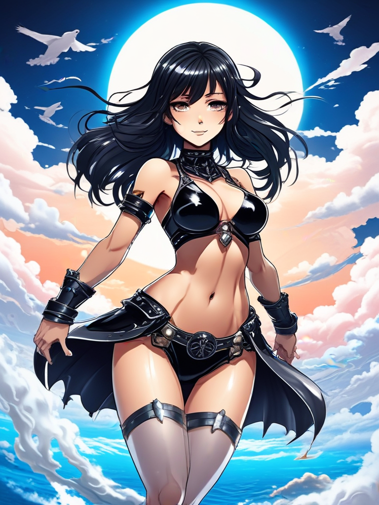 AI-generated anime image