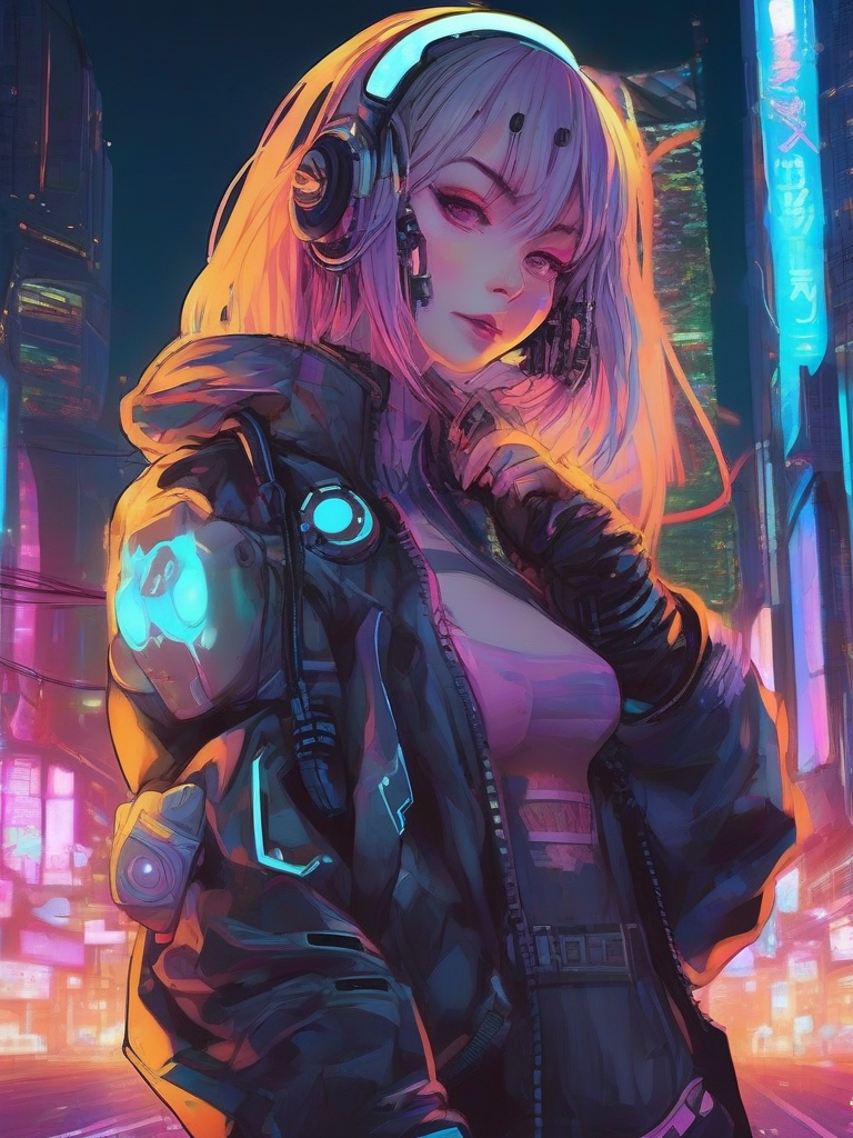 AI-generated anime image