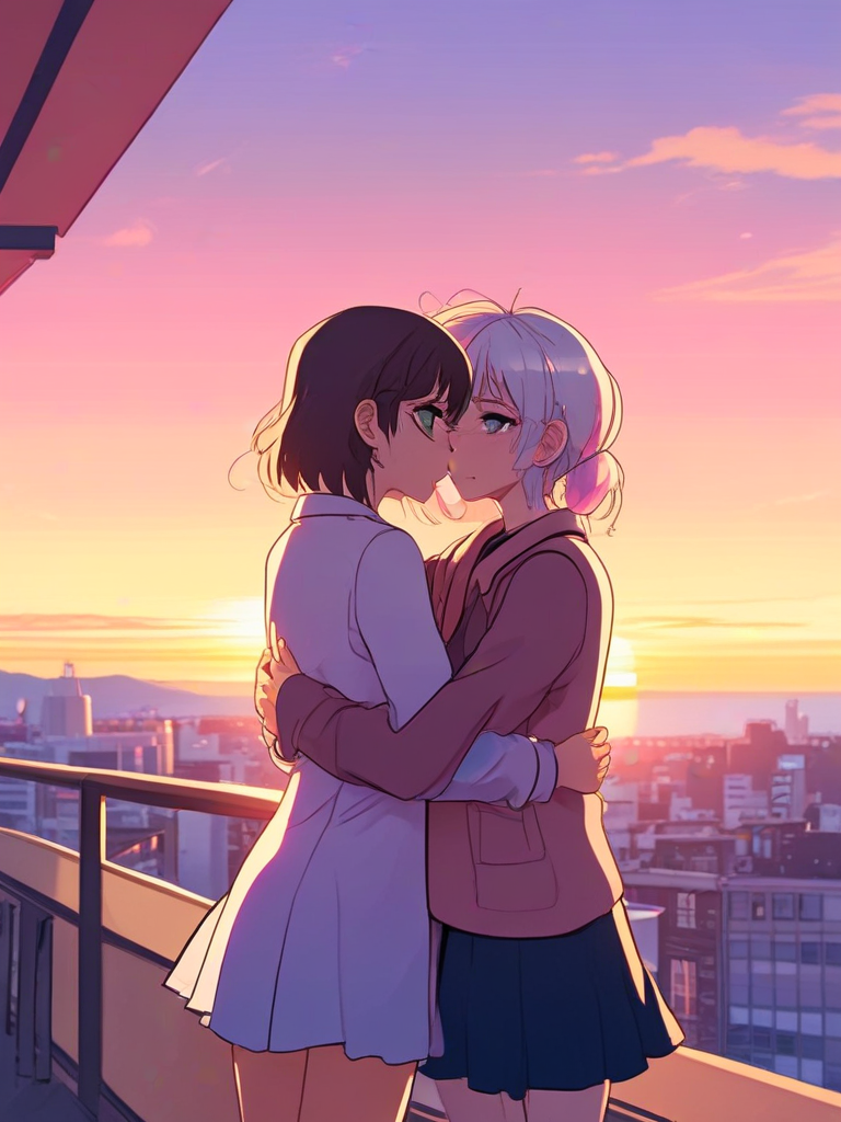 AI-generated anime image