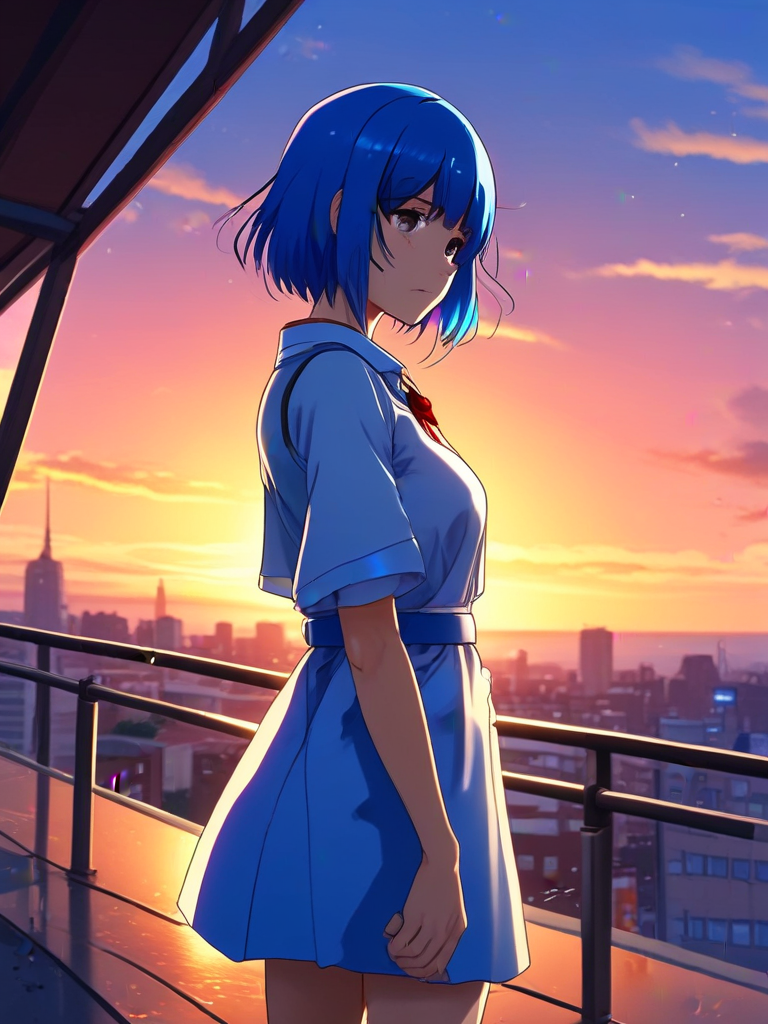 AI-generated anime image