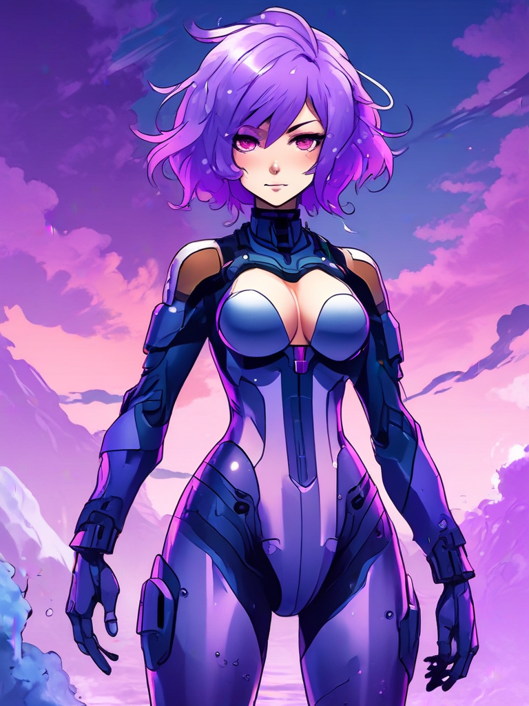 AI-generated anime image