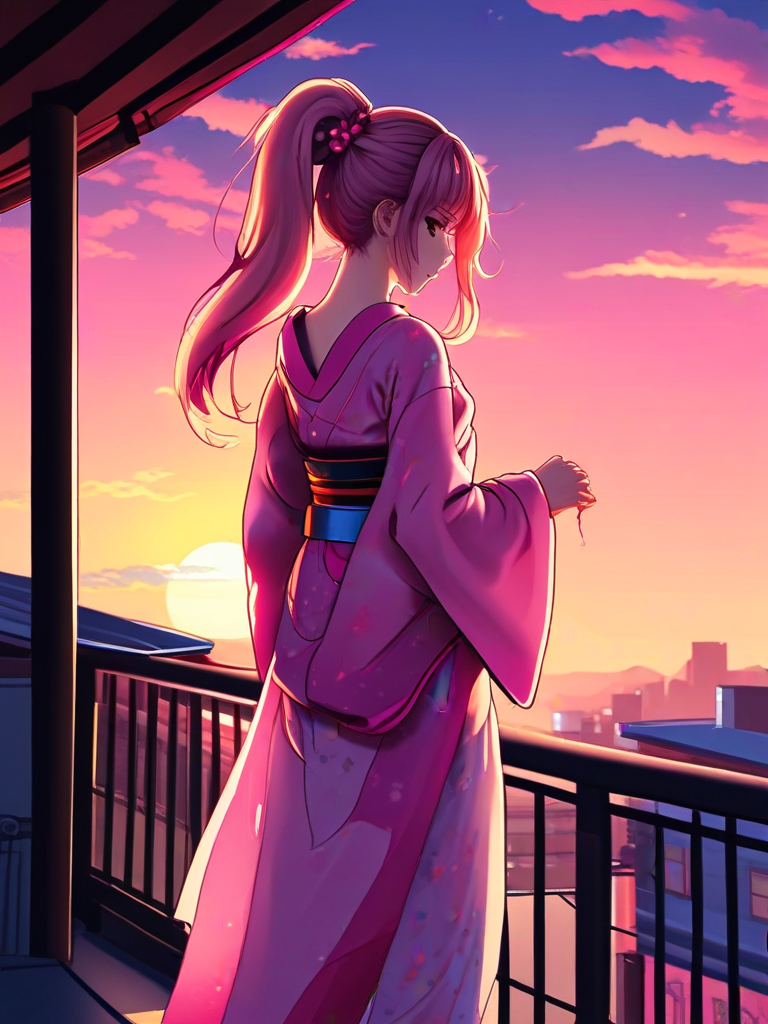 AI-generated anime image