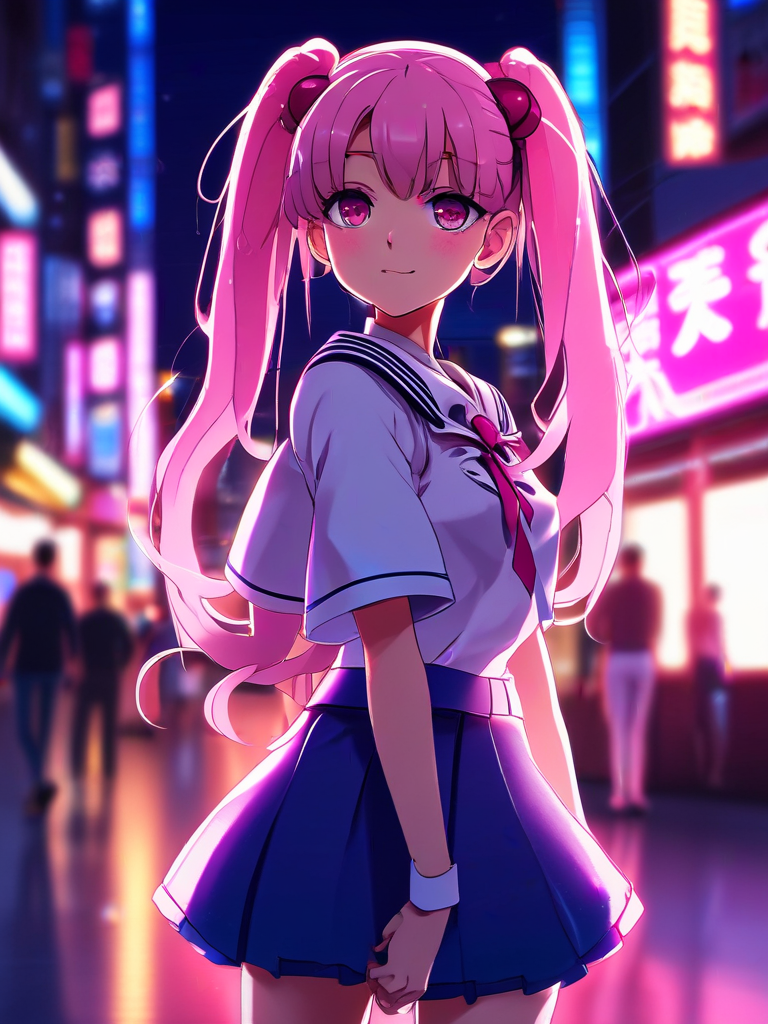 AI-generated anime image