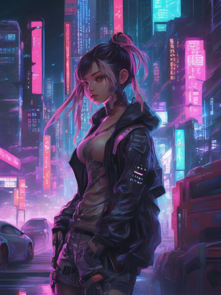 AI-generated anime image