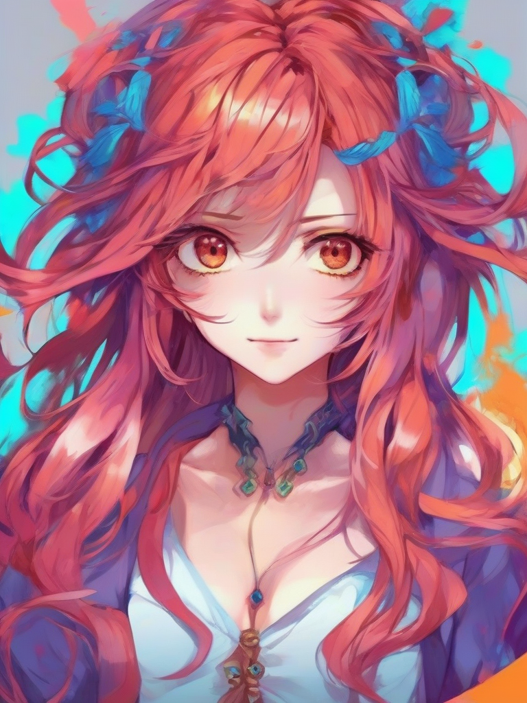 AI-generated anime image