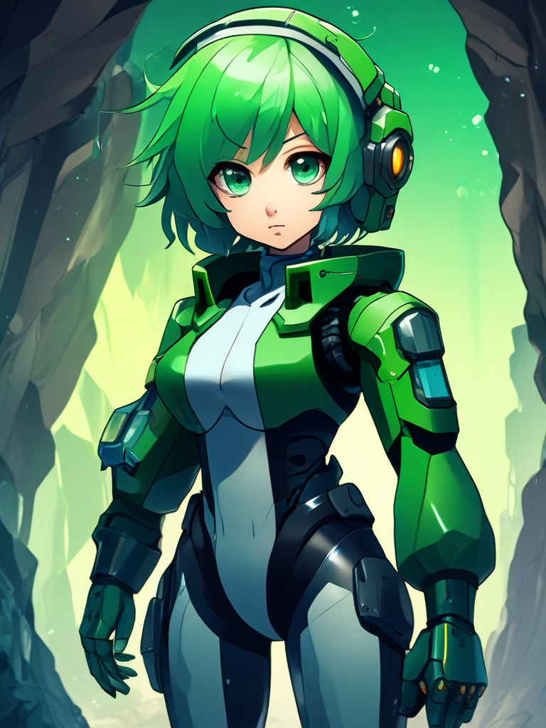 AI-generated anime image