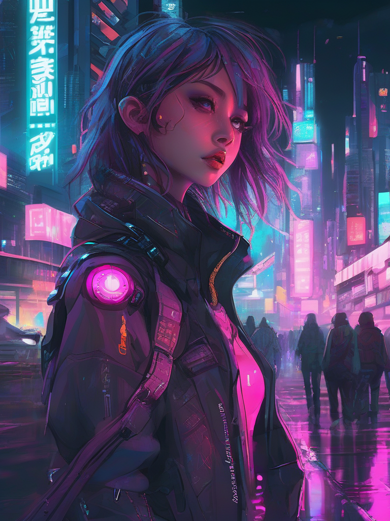 AI-generated anime image