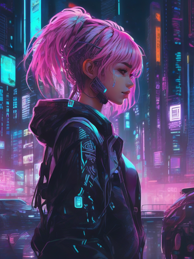 AI-generated anime image