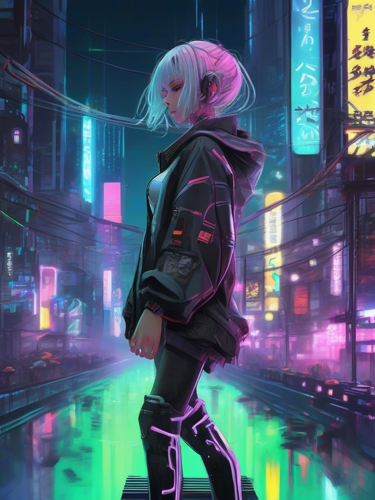 AI-generated anime image