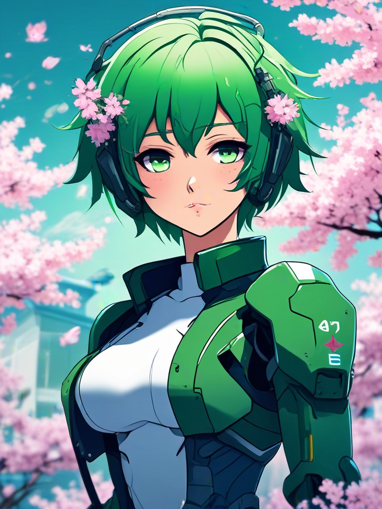 AI-generated anime image