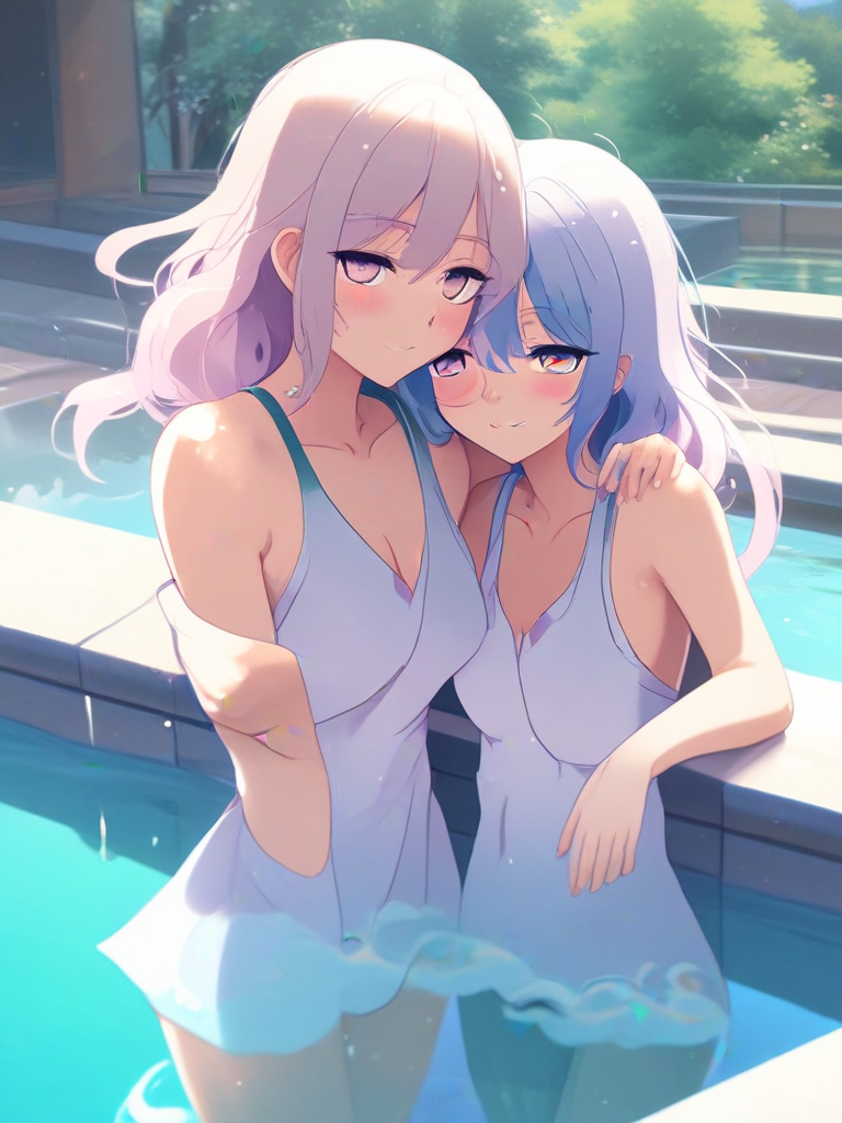 AI-generated anime image