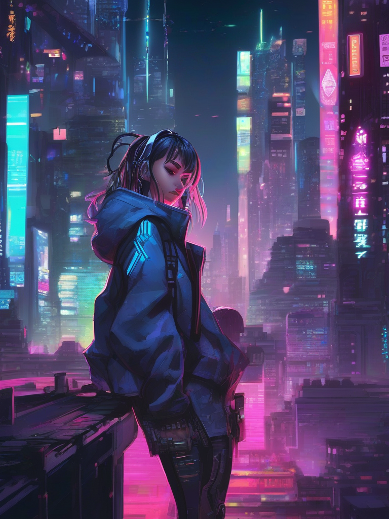 AI-generated anime image