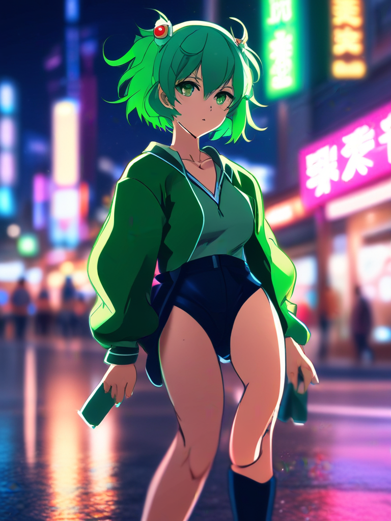 AI-generated anime image