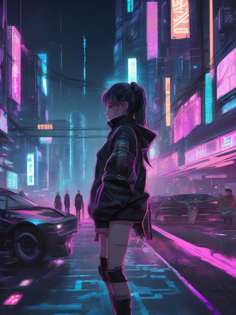 AI-generated anime image