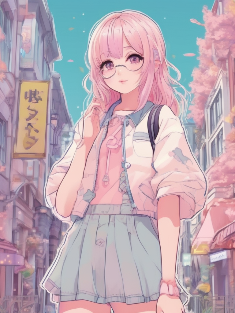 AI-generated anime image