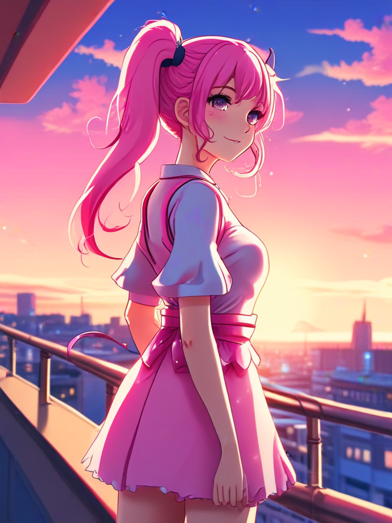 AI-generated anime image