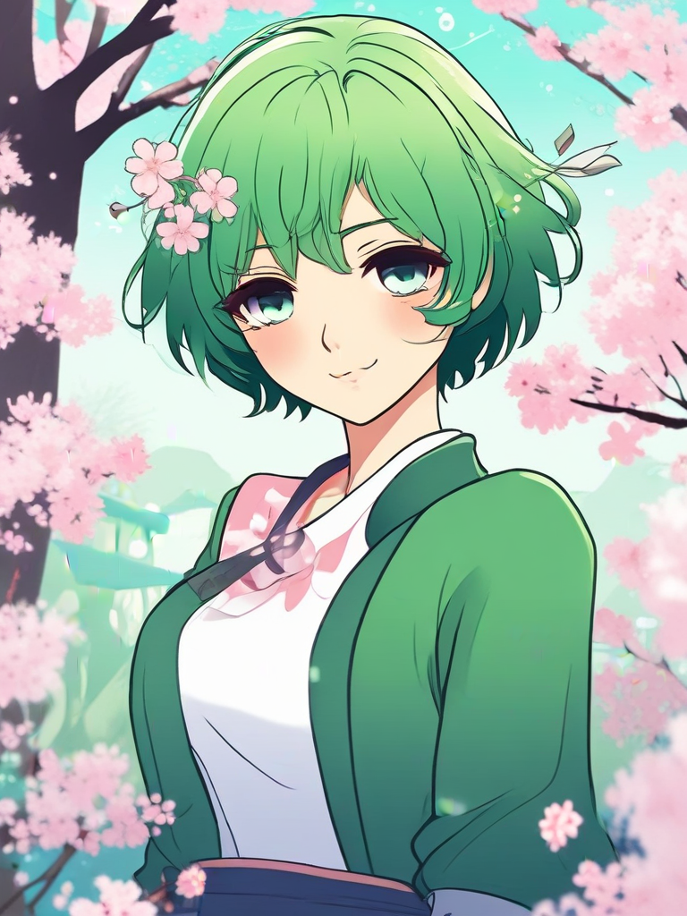 AI-generated anime image