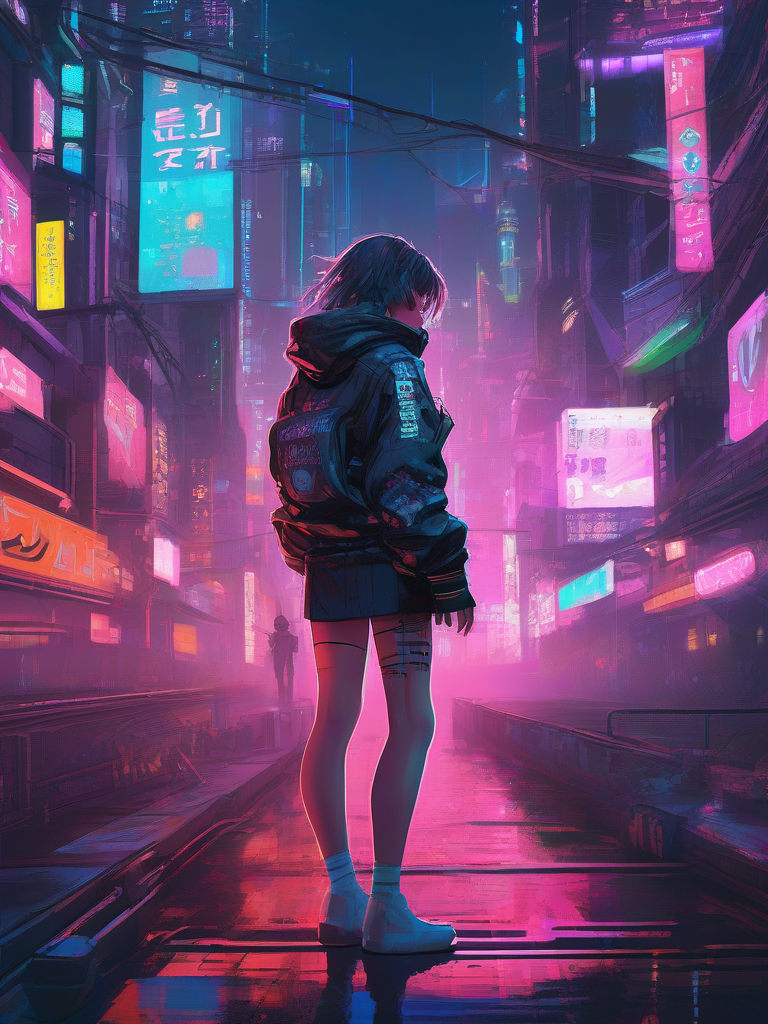 AI-generated anime image