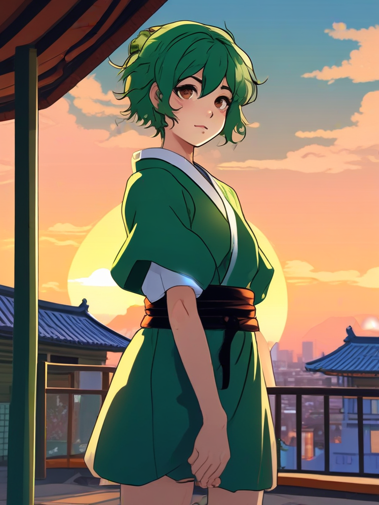 AI-generated anime image