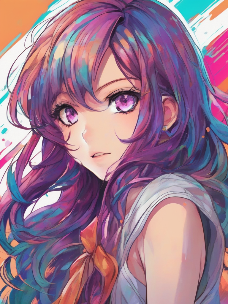 AI-generated anime image