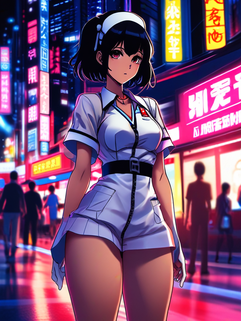 AI-generated anime image