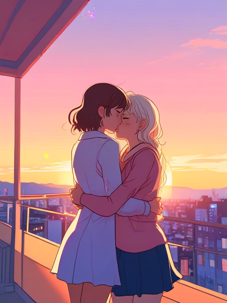 AI-generated anime image