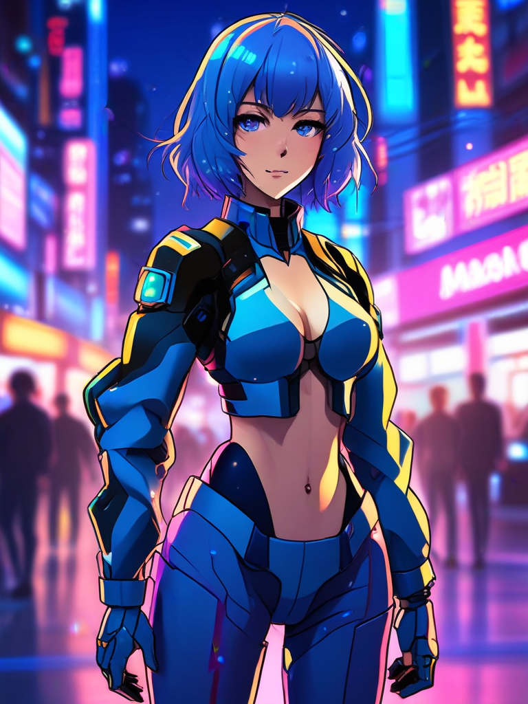 AI-generated anime image