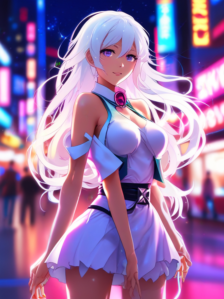 AI-generated anime image