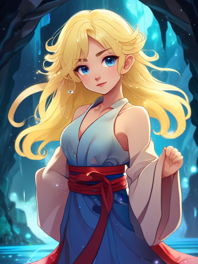 AI-generated anime image