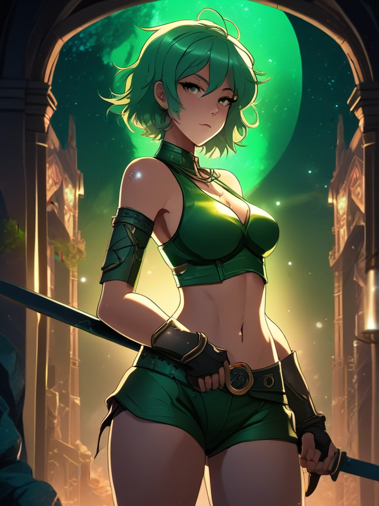 AI-generated anime image