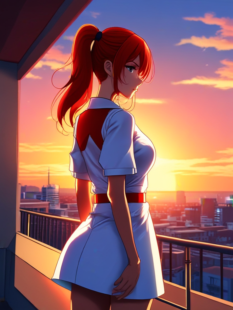 AI-generated anime image