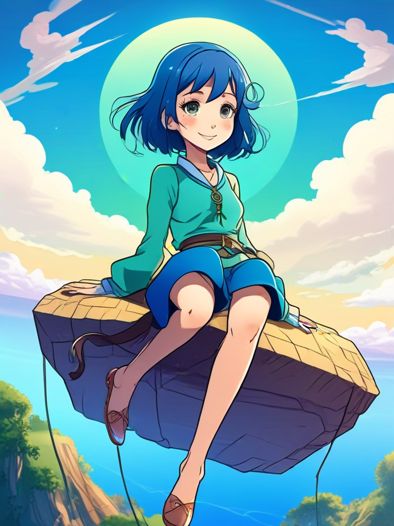 AI-generated anime image