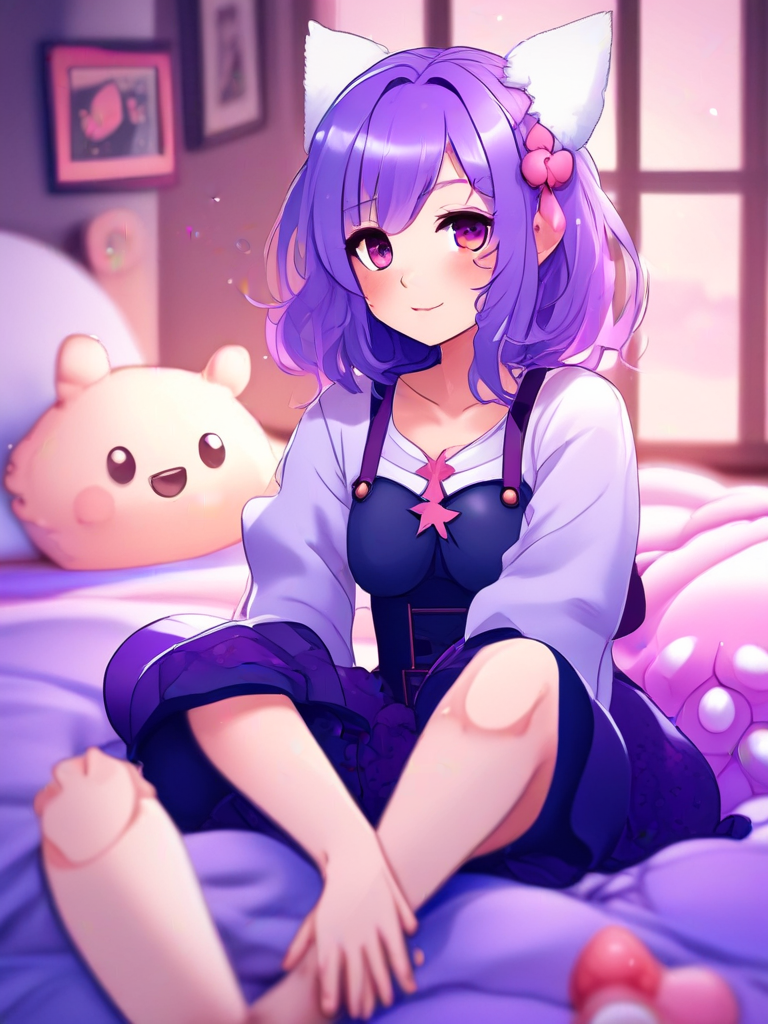 AI-generated anime image