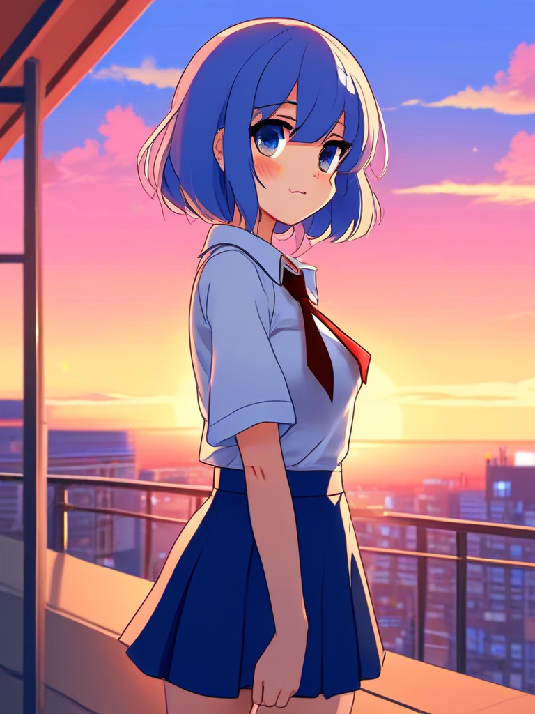 AI-generated anime image