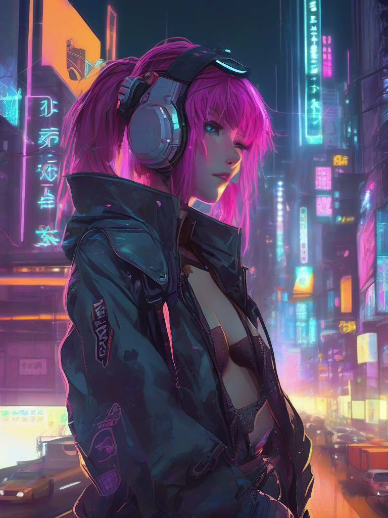 AI-generated anime image