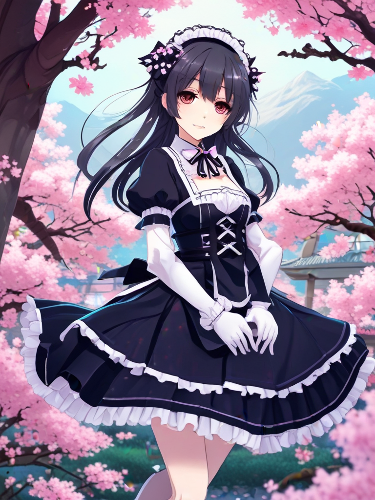 AI-generated anime image