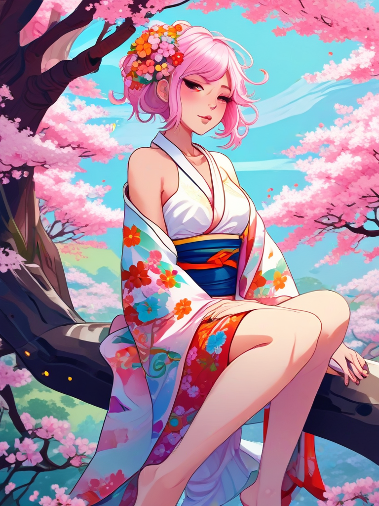 AI-generated anime image