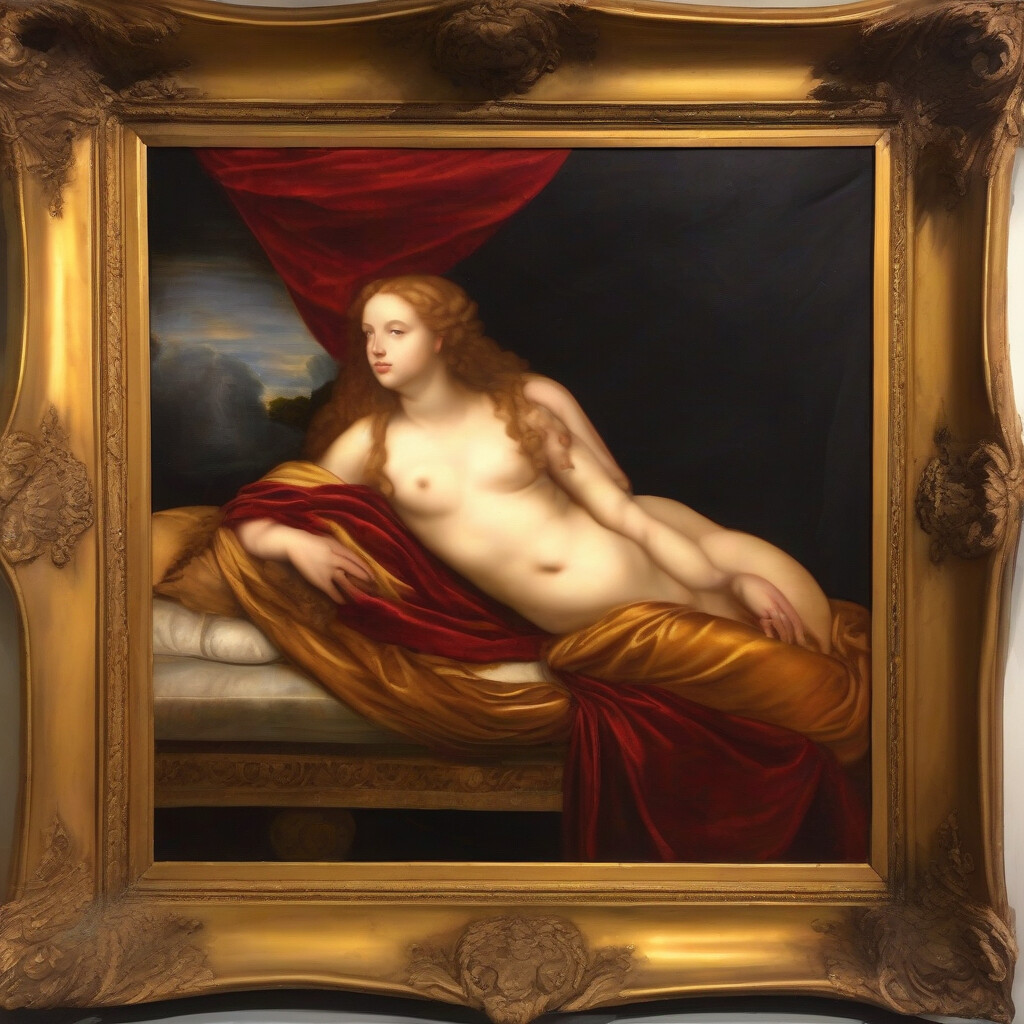 Renaissance reclining Venus painting