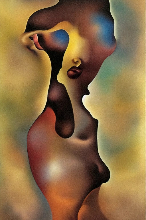 Surrealist body art interpretation