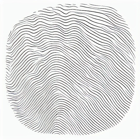 Minimalist line art silhouette