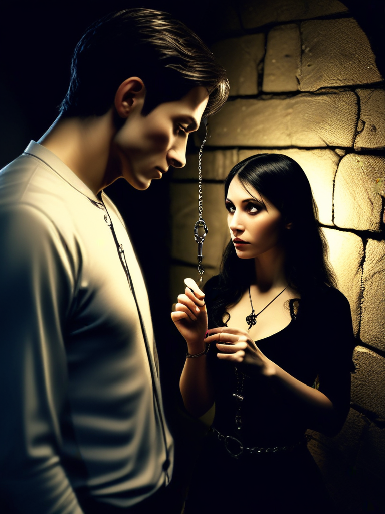 AI-generated chastity image