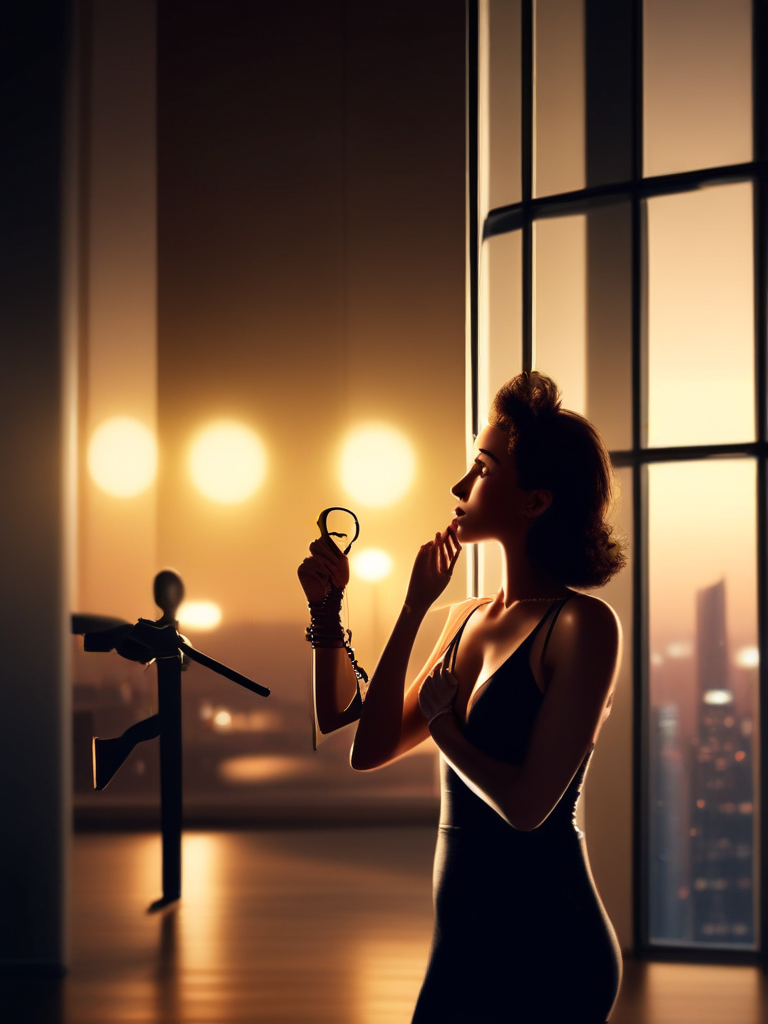 AI-generated chastity image