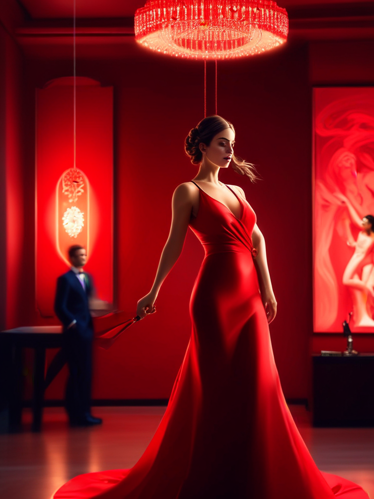 AI-generated chastity image