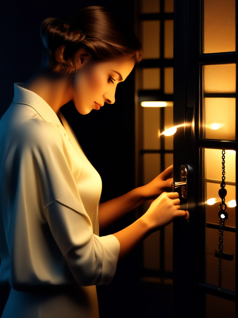 AI-generated chastity image