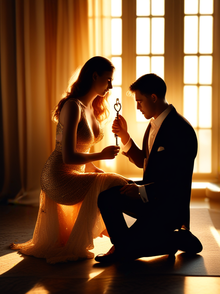 AI-generated chastity image